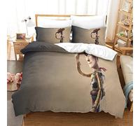 Toy Story Duvet Cover Set for Kids Youth Adults Duvet Covers Double Size Bedding Set with Pillowcases Soft Microfiber Quilt Cover with Zipper Closure Easy Care Breathable