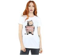 Toy Story Kung Fu Pork Chop Cotton Boyfriend T-Shirt Disney White S