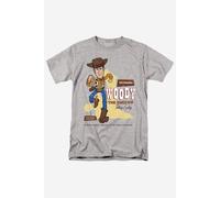 Toy Story Men's Original Woody T-Shirt Grey | Size: Medium Toy Story Grey M