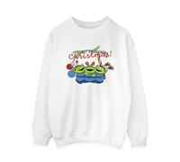 Toy Story Women's Aliens Christmas Sweatshirt in White | Size: 2XL Toy Story White 2XL