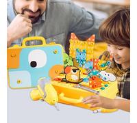 Toy Tool Bench,Fun Realistic Multifunctional Tabletop Games - Work Bench Toy - for Boys Girls Play Mechanic Yard Car Vehicle Family Time Offices Social Situations School Classroom Home Daily