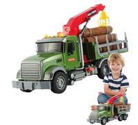 Toy Tool - Tool Transport Toy, Toy Truck, Toy Truck for Transporting Wood, Toy Tool Trolley | Toys for Recording Trucks for Trunchi with 3 Garbage Can