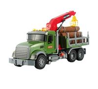 Toy Tow Truck - Kids Tow Truck | Logging Toys Log Truck with 3 Trash Bins | Kids Tow Truck | Chinese New Year Family | Log Truck Toy for Birthday, Thanksgiving, & Christmas