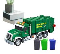 Toy Tow Truck - Lights Sound Truck, Kids Vehicle Toy | Trash Bin Logging Set, Interactive Role Play Vehicle for Birthday Chinese New Year Thanksgiving Family Time Indoor Fun Imaginative Play