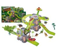 Toy Track Death Ride Maxi Track Cars Shark Track 6 Cars 6 Animals Shark Track Track Dinosaur Crocodile Track Snake Loop Acrobatic Cobra with Launcher Parking Garage (C)