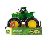 Toy Tractor John Deere Monster Treads Green Tractor with Glow Wheels in Neon Green for Playing and Collecting from 3 Years Kids Cars Indoor Outdoor Toys for Boys