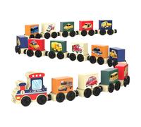 Toy Train Set - Little Explorers Inspired Wooden Learning Toys, Engaging Train Set for Boys and Girls, Encourages Imagination and Coordination, Premium Quality Child Friendly Design, Bedroom Use
