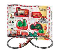Toy Train Set - Parent Child Interaction, Electric Locomotive Playset | Battery Operated Sound Light Track Engine Design, Classic Christmas Model Collection Piece For Birthday, K
