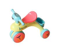 Toy Tricycle, Assembly Tricycle Toy, Push and Go Vehicle, Creative Design, Inertia Powered, Fine Motor Skill Development, Kids Playroom, 6x8x7.5 Inches, Multicolor,1 Piece