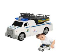 Toy Vehicles | Interactive Educational Truck - Electric Rescue Car Toy with Music and Lights - for Children Preschool Kindergarten Home Playroom