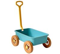 Toy Wagon, Plastic Toddler Wagon Toy, 15x11x7.1" Kids Beach Toys for Play Water/Sand, Reusable Green Toys for Summer Gifts, Blue