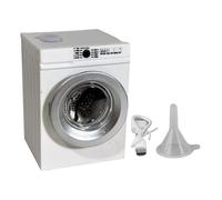 Toy Washing Machine - 1:12 Scale Mini Washer, 7x5x6cm | PVC Material, 110g Lightweight, Openable Lid, Rotating Drum, Realistic Appliance Playset, USB Charging Cable Included, Interactive Pretend Laund