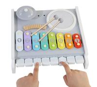 Toy Xylophone - Educational Learning Games Wooden,Children Music Xylophone Toy with Bell,for Stocking Stuffers Education Hand-Eye Coordination Children Toddler