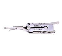 TOY43AT IGN 2 in 1 Car Lock Pick Tools,Read and Open Car Ignition Lock,Multi-Functional Locksmith Tool for Auto
