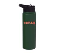 Toyah Texas TX College Style Red Text Toyah Stainless Steel Insulated Water Bottle