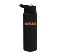 Toyah Texas TX College Style Red Text Toyah Stainless Steel Insulated Water Bottle