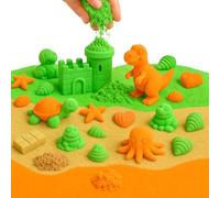 Toyana 1 Kg Play Sand for Kids, Random Colour Magic Sand Refill Bag, Easy Mouldable Sandcastle Building Soft Mess Free Non-Sticky Indoor Outdoor Creative Sensory Sandpit Gift Toy for Children Ages 3+