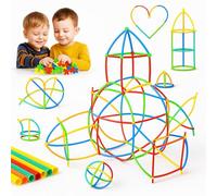 Toyana 1000 Pcs Straw Connectors Building Kit for Kids, Creative STEM Building Toy with Tubes & Connectors Engineering Set, Educational DIY Learning Kit with Storage Box for Children 3+ Years