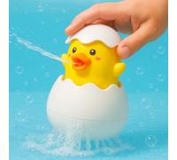 Toyana Baby Bath Toys Floating Duck Egg - Water Spray Pop-Up Hatching Duck Bath Toy, Sensory Rainfall & Squirting Bathtub Toy for Babies & Toddlers 12+ Months