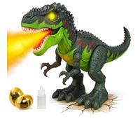 Toyana Dinosaur Toy - Tyrannosaurus, Realistic Walking Movement T-Rex with Roaring Sound, LED Light Up Eyes, Water Mist Spray Egg Laying Large Realistic Figure Fun Playset Gift for Kids 3+ Years