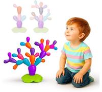 Toyana Kids Cactus Stacking Toy 31 Pieces, STEM Learning Building Blocks Set, Sensory Balance Game for Fine Motor Skills Development, Creative Educational Toy for Independent Learning, Fun Gift