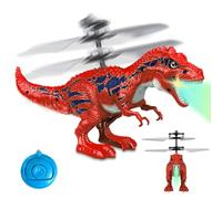Toyana Kids LED Flying Dinosaur Drone Toy with Remote Control - Hand Controlled Rechargeable Dragon Helicopter with Lights, Indoor & Outdoor Hovering RC USB Rechargeable Dino Educational Fun Toy