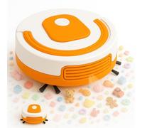 Toyana Kids Robot Hoover Vacuum Cleaner Toy, Pretend Play Cleaning Set with Automatic Navigation & Realistic Rotating Brushes, Educational Role Play Housekeeping Gift for Children Ages 3+