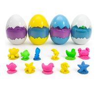Toyana Sand Play Set for Kids, 1 Random Colour Sand with 1 Dino Egg Container & 1 Mould, Easy Mouldable Soft Mess Free Non-Sticky Indoor Outdoor Creative Gift Toy for Children Ages 3+