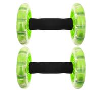 TOYANDONA 1 Pair Ab Wheel Roller for Core and Abdominal Training with Dual Wheel and Synchronized Dual Hand Grip, Full Body Activation, Made of Pp and Sponge, for Living Room and Office