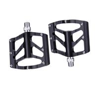 TOYANDONA 1 Pair Aluminum Alloy Bike Pedals Practical Treadles for Smooth Cycling Sturdy Design Lightweight for Indoor and Outdoor Use Comfortable Black Finish