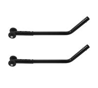 TOYANDONA 1 Pair Aluminum Anti-Tip Wheels for Wheelchair, Heavy Duty Mobility Aid Accessory with Black Support Casters, Stability Enhancement for Elderly and Disabled Transport Chairs