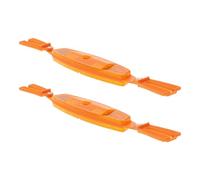 TOYANDONA 1 Pair Bike Spoke Reflectors Plastic Orange for Mountain Bikes | 360 Degree Side Visibility, Lightweight Build, Quick Install, Urban Riding and Low Light Road Use