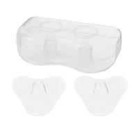 TOYANDONA 1 Pair Silicone Breastfeeding Shields for Nursing Mothers with Triangular Breast Protector and Storage Carry Case, Simple to Wear Breast Protection for Breastfeeding