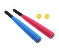 TOYANDONA 1 Set Baseball Bat Super Safe Eva Bat Balls for Outdoor Fun Parties and Backyard Play Birthday for Boys Random Color