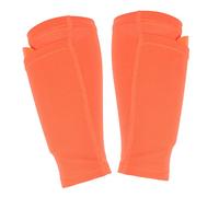 TOYANDONA 1 Set Breathable Calf Guards with Shin Pads for Soccer Lightweight Protective Gear for Adults Orange High Air Permeability Shock Resistance for Football Training Games