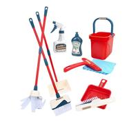 TOYANDONA 1 Set Cleaning Realistic Housekeeping Kit with Mop Broom Dustpan Spray Bucket More Fun Pretend for Encourages Responsibility Imaginative Play