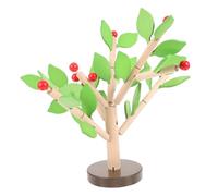 TOYANDONA 1 Set Creative Wooden Tree Building Set DIY Handcraft Educational for Develops Hand Eye Coordination Imagination for Early Learning Green