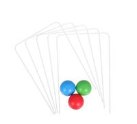 TOYANDONA 1 Set Croquet Game Set Wooden Balls Metal Wickets Fun Outdoor Garden for Backyard Park and Beach Activities
