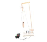TOYANDONA 1 Set DIY Pulley Crane Kit All Inclusive Science Experiment Hands Learning for School Projects and Family Activities Educational Tool with Pulley Blocks and Bracket