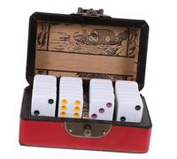 TOYANDONA 1 Set Domino Blocks Plaything Wooden Box Traditional Dominoes Game for Indoor Outdoor Fun Recreational Party Activity for Avid Players