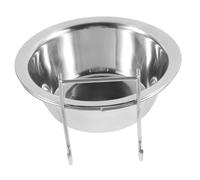 TOYANDONA 1 Set Durable Stainless Steel Cat Feeder with Detachable Hanging Bowl and Iron Rack Elevated Feeding Dish for Cats and Pets Easy to Clean and High Temperature Resistant