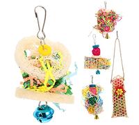 TOYANDONA 1 Set Hanging Parrot Chew Plaything for Birds Safe and Durable Teething for Parakeets Cockatiels and Other Birds