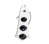 TOYANDONA 1 Set Metallic Control Plate for JB Style Guitar Prewired Harness and Iron Plate Circuit