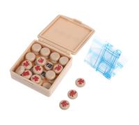 TOYANDONA 1 Set Miniature Dollhouse Chinese Chess Realistic Chess Pieces for Dollhouse Decoration Enhances Creativity Imaginative Play for Living Rooms and Game Rooms