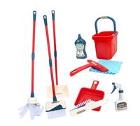 TOYANDONA 1 Set Montessori Pretend Cleaning Set for Mop Broom Dustpan More Engaging Housekeeping for Role Playing and Developing Responsibility