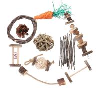TOYANDONA 1 Set Natural Chew for Pets Rabbit Chinchilla Molar Safe Durable Care Playthings for Hamsters Guinea Pigs Other Animals