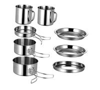 TOYANDONA 1 Set Portable Camping Cookware Set Lightweight Durable Cooking Tools for Outdoor Adventures for Hiking Picnics and Bbqs