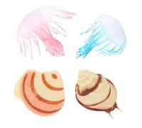 TOYANDONA 1 Set Simulated Animal Model Jellyfish Shellfish Ornaments for Aquatic Learning Realistic Details Enhance Visual Intellectual Development