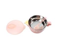 TOYANDONA 1 Set Stainless Steel Suction Toddler Bowls | Heat Preservation Baby Feeding Set | Spill Proof Infant Bowls for Weaning | 400ml Capacity | Random Color