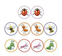 TOYANDONA 10 Packs Potty Training Stickers for Boys, PVC Adhesive Visual Potty Progress Decals with Lasting Adhesion, Marine Animal Design for Home and Kindergarten